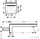 Hansgrohe AX MyEdition kádtöltő, fekete/króm 47410600