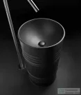 Sapho KERASAN BARREL álló mosdó, 45x90cm, matt fekete (4742K31)