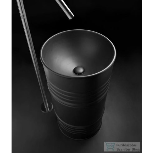 Sapho KERASAN BARREL álló mosdó, 45x90cm, matt fekete (4742K31)