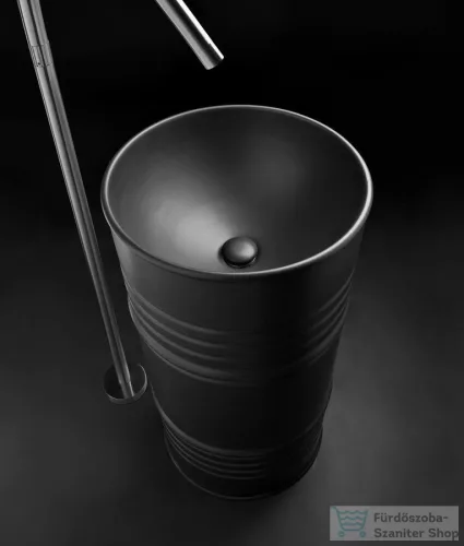 Sapho KERASAN BARREL álló mosdó, 45x90cm, matt fekete (4742K31)