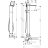 Hansgrohe AX MYEDITION Egykaros szabadonálló kádcsaptelep, fekete/króm 47440600