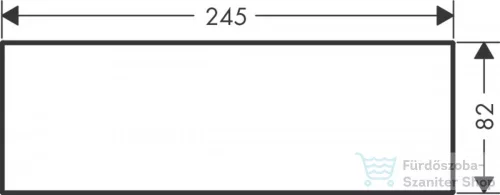 Hansgrohe AXOR MYEDITION 245 fedőlap, márvány-nero marquina, 47914000