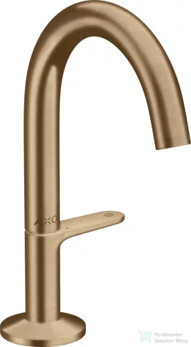 Hansgrohe AXOR ONE Select 140 mosdó csaptelep, klik-klak leeresztővel,szálcsiszolt bronz 48010140