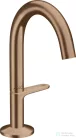 Hansgrohe AXOR ONE Select 140 mosdó csaptelep, klik-klak leeresztővel,szálcsiszolt vörös arany hatású 48010310