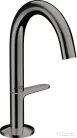 Hansgrohe AXOR ONE Select 140 mosdó csaptelep, klik-klak leeresztővel,polírozott fekete króm 48010330