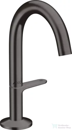 Hansgrohe AXOR ONE Select 140 mosdó csaptelep, klik-klak leeresztővel,szálcsiszolt fekete króm 48010340