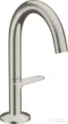 Hansgrohe AXOR ONE Select 140 mosdó csaptelep, klik-klak leeresztővel,rozsdamentes acél hatású 48010800