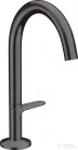 Hansgrohe AXOR ONE Select 170 mosdó csaptelep, klik-klak leeresztővel,csiszolt fekete króm 48020340