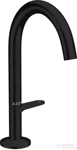 Hansgrohe AXOR ONE Select 170 mosdó csaptelep, klik-klak leeresztővel, matt fekete 48020670