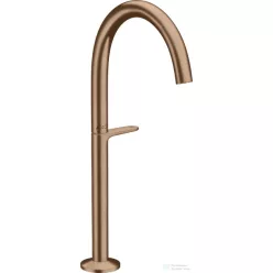  Hansgrohe AXOR ONE Select 260 magasított mosdócsaptelep klik-klak leeresztővel, szálcsiszolt vörös arany hatású 48030310