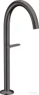 Hansgrohe AXOR ONE Select 260 magasított mosdócsaptelep klik-klak leeresztővel,szálcsiszolt fekete króm 48030340