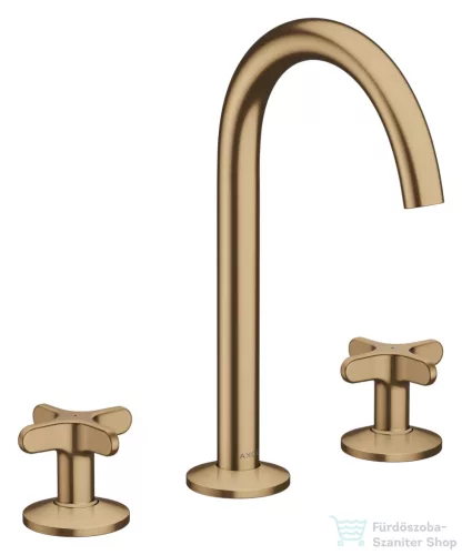 Hansgrohe AXOR ONE 170 3 üléses mosdó csaptelep,klik-klak leeresztővel,szálcsiszolt bronz 48040140