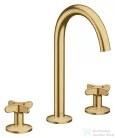 Hansgrohe AXOR ONE 170 3 üléses mosdó csaptelep,klik-klak leeresztővel, szálcsiszolt arany hatású 48040250