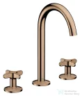 Hansgrohe AXOR ONE 170 3 üléses mosdó csaptelep,klik-klak leeresztővel,polírozott vörös arany hatású 48040300