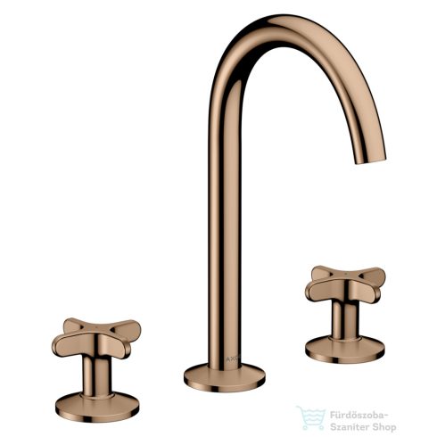 Hansgrohe AXOR ONE 170 3 üléses mosdó csaptelep,klik-klak leeresztővel,polírozott vörös arany hatású 48040300