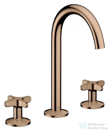 Hansgrohe AXOR ONE 170 3 üléses mosdó csaptelep,klik-klak leeresztővel,polírozott vörös arany hatású 48040300