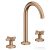 Hansgrohe AXOR ONE 170 3 üléses mosdó csaptelep, klik-klak leeresztővel, szálcsiszolt vörös arany hatású 48040310
