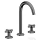 Hansgrohe AXOR ONE 170 3 üléses mosdó csaptelep,klik-klak leeresztővel, polírozott fekete króm 48040330