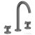 Hansgrohe AXOR ONE 170 3 üléses mosdó csaptelep,klik-klak leeresztővel, szálcsiszolt fekete króm 48040340
