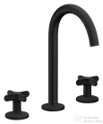 Hansgrohe AXOR ONE 170 3 üléses mosdó csaptelep,klik-klak leeresztővel, matt fekete 48040670