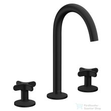   Hansgrohe AXOR ONE 170 3 üléses mosdó csaptelep,klik-klak leeresztővel, matt fekete 48040670