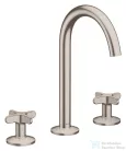Hansgrohe AXOR ONE 170 3 üléses mosdó csaptelep,klik-klak leeresztővel, rozsdamentes acél hatású 48040800