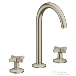   Hansgrohe AXOR ONE 170 3 üléses mosdó csaptelep,klik-klak leeresztővel,szálcsiszolt nikkel 48040820