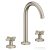 Hansgrohe AXOR ONE 170 3 üléses mosdó csaptelep,klik-klak leeresztővel,szálcsiszolt nikkel 48040820