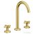 Hansgrohe AXOR ONE 170 3 üléses mosdó csaptelep,klik-klak leeresztővel, szálcsiszolt sárgaréz hatású 48040950