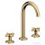 Hansgrohe AXOR ONE 170 3 üléses mosdó csaptelep,klik-klak leeresztővel, Polírozott arany hatású 48040990