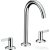 Hansgrohe AXOR ONE 170 3 üléses mosdó csaptelep,klik-klak leeresztővel,króm 48050000