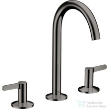   Hansgrohe AXOR ONE 170 3 üléses mosdó csaptelep,klik-klak leeresztővel,polírozott fekete króm 48050330