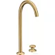Hansgrohe AXOR ONE 260 Select 2 üléses magasított mosdócsaptelep klik-klak leeresztővel,szálcsiszolt arany hatású 48060250