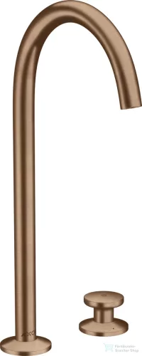 Hansgrohe AXOR ONE 260 Select 2 üléses magasított mosdócsaptelep klik-klak leeresztővel,szálcsiszolt vörös arany hatású 48060310