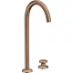 Hansgrohe AXOR ONE 260 Select 2 üléses magasított mosdócsaptelep klik-klak leeresztővel,szálcsiszolt vörös arany hatású 48060310