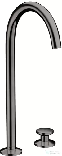 Hansgrohe AXOR ONE 260 Select 2 üléses magasított mosdócsaptelep klik-klak leeresztővel,polírozott fekete króm 48060330