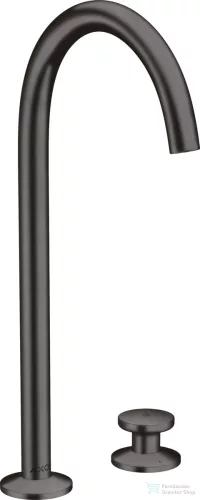 Hansgrohe AXOR ONE 260 Select 2 üléses magasított mosdócsaptelep klik-klak leeresztővel,szálcsiszolt fekete króm 48060340