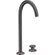 Hansgrohe AXOR ONE 260 Select 2 üléses magasított mosdócsaptelep klik-klak leeresztővel,szálcsiszolt fekete króm 48060340