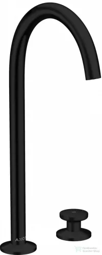 Hansgrohe AXOR ONE 260 Select 2 üléses magasított mosdócsaptelep klik-klak leeresztővel, matt fekete 48060670