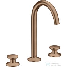   Hansgrohe AXOR ONE Select 170 3 üléses mosdó csaptelep, klik-klak leeresztővel,szálcsiszolt vörös arany hatású 48070310