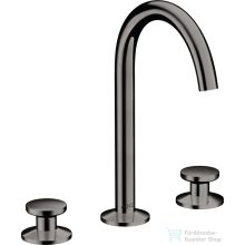   Hansgrohe AXOR ONE Select 170 3 üléses mosdó csaptelep, klik-klak leeresztővel,polírozott fekete króm 48070330