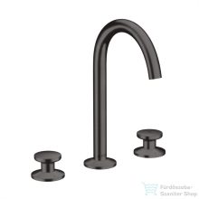   Hansgrohe AXOR ONE Select 170 3 üléses mosdó csaptelep, klik-klak leeresztővel,Szálcsiszolt fekete króm 48070340