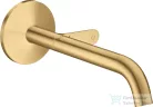 Hansgrohe AXOR ONE Select falsík alatti mosdócsaptelep 22 cm-es kifolyóval,nem zárható leeresztővel,szálcsiszolt arany hatású 48112250