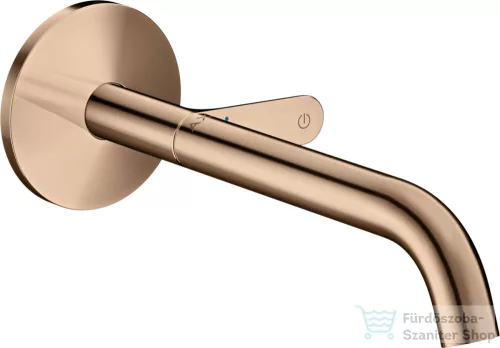 Hansgrohe AXOR ONE Select falsík alatti mosdócsaptelep 22 cm-es kifolyóval,nem zárható leeresztővel,polírozott vörös arany hatású 48112300