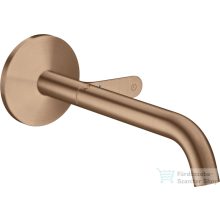   Hansgrohe AXOR ONE Select falsík alatti mosdócsaptelep 22 cm-es kifolyóval,nem zárható leeresztővel,szálcsiszolt vörös arany hatású 48112310
