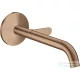 Hansgrohe AXOR ONE Select falsík alatti mosdócsaptelep 22 cm-es kifolyóval,nem zárható leeresztővel,szálcsiszolt vörös arany hatású 48112310