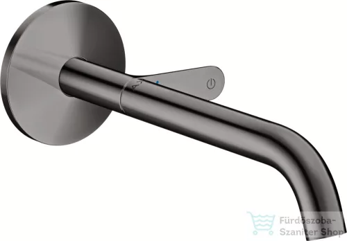 Hansgrohe AXOR ONE Select falsík alatti mosdócsaptelep 22 cm-es kifolyóval,nem zárható leeresztővel,polírozott fekete króm 48112330