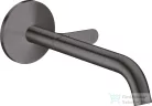 Hansgrohe AXOR ONE Select falsík alatti mosdócsaptelep 22 cm-es kifolyóval,nem zárható leeresztővel,szálcsiszolt fekete króm 48112340