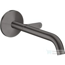   Hansgrohe AXOR ONE Select falsík alatti mosdócsaptelep 22 cm-es kifolyóval,nem zárható leeresztővel,szálcsiszolt fekete króm 48112340