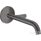 Hansgrohe AXOR ONE Select falsík alatti mosdócsaptelep 22 cm-es kifolyóval,nem zárható leeresztővel,szálcsiszolt fekete króm 48112340
